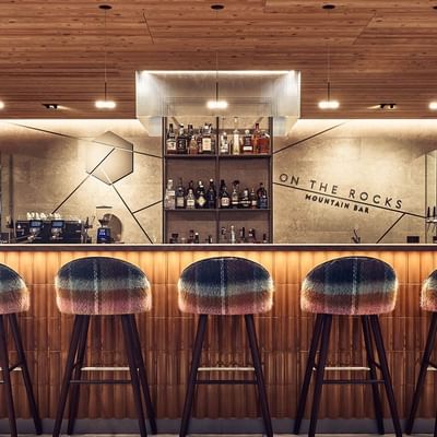 On the rocks bar interior